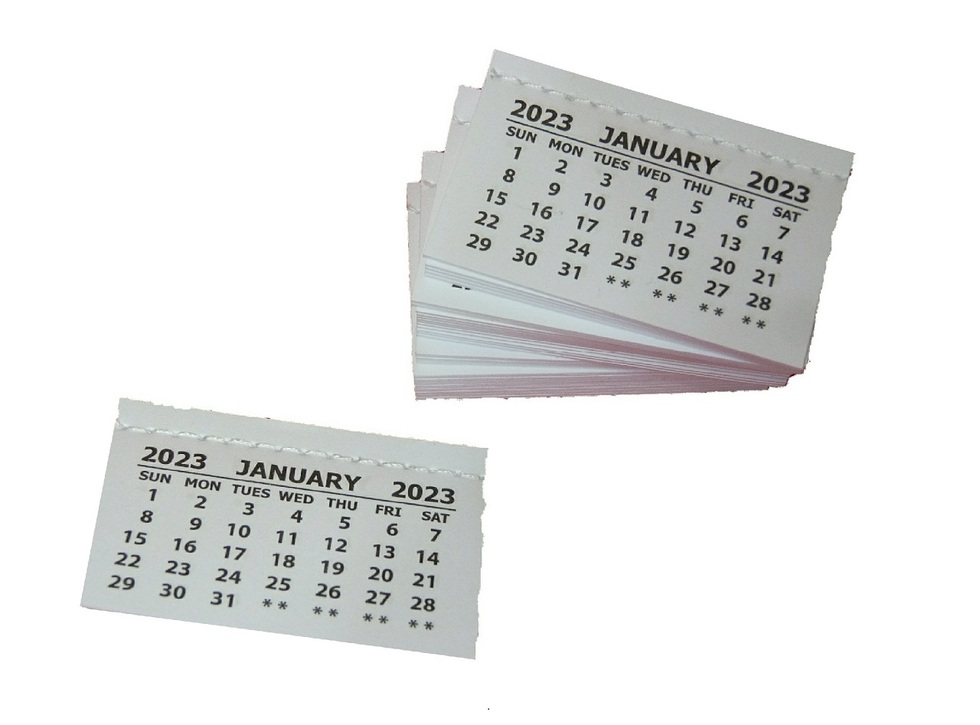 2023 Mini Calendars 12 tear off pages sewn 3x2 inches